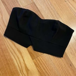 Black Topshop Crop Top